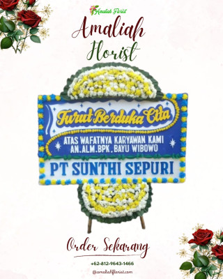 Papan Bunga Duka di Pasar Merah Barat