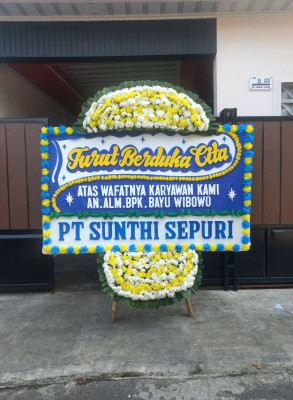 Papan Bunga Duka di Pasar Merah Barat